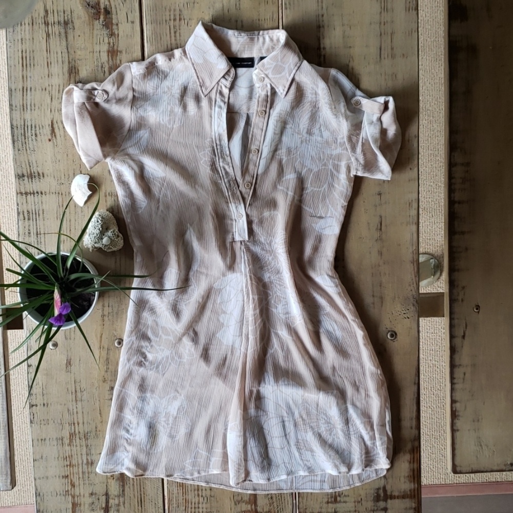 Sheer tunic/bathing suit cover up